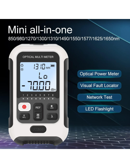 Medidor de Potencia Óptica TM570 3 en 1 con Localizador VFL