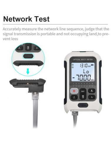 Medidor de Potencia Óptica TM570 3 en 1 con Localizador VFL