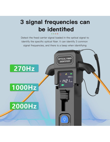 Identificador de Fibra Óptica KFI-35P con Medidor de Potencia