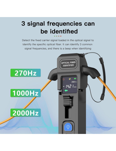 Identificador de Fibra Óptica KFI-35P con Medidor de Potencia