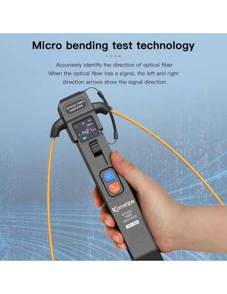Identificador de Fibra Óptica KFI-35P con Medidor de Potencia