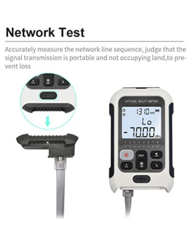 Medidor de Potencia Óptica Multifuncional Hilitand 800-1700nm