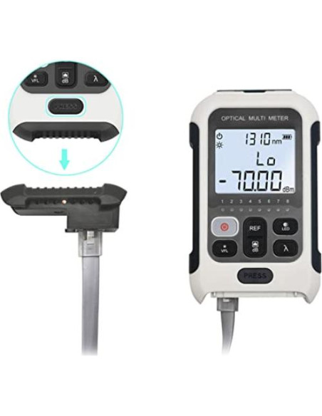 Medidor de Potencia Óptica Multifuncional Hilitand 800-1700nm