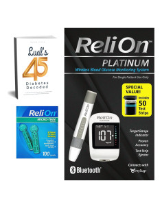 Kit de Monitoreo de Glucosa Inalámbrico LUAL con 50 Tiras