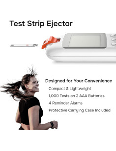 Kit de Monitor de Glucosa Gluco-Care - Pantalla Grande, Resultados Rápidos 2