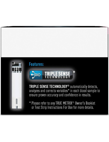 Tiras de Prueba de Glucosa True Metrix - 100 Unidades