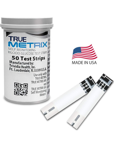 Tiras de Prueba de Glucosa True Metrix - 100 Unidades