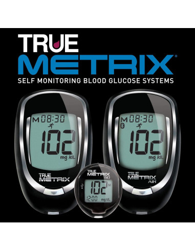 Tiras de Prueba de Glucosa True Metrix - 100 Unidades