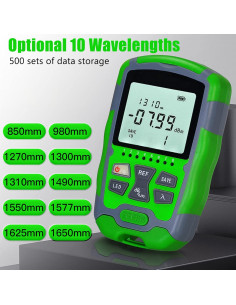 Medidor de Potencia de Fibra Óptica Sanpyl AUA-MC7 850-1650nm 2