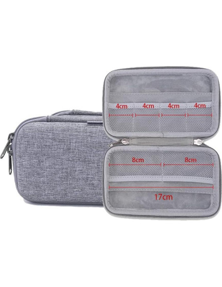 Estuche Organizador para Suministros Diabéticos eMorevalue 18.3x10.9cm