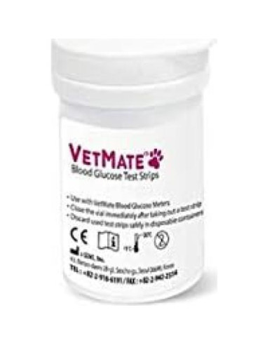 Tiras de Prueba para Diabetes VetMate - 50 Unidades para Mascotas