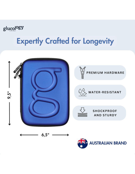 Estuche de Viaje para Diabetes IBD Medical Azul 24x16x5 cm