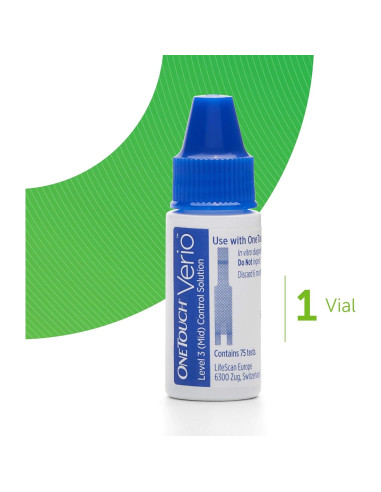 Solución de Control OneTouch Verio 385 ml para Diabetes