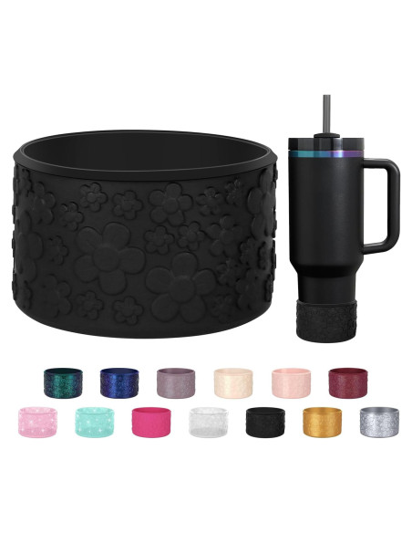 Funda de Silicona Floral ZXFYE para Botellas Stanley 30-40oz