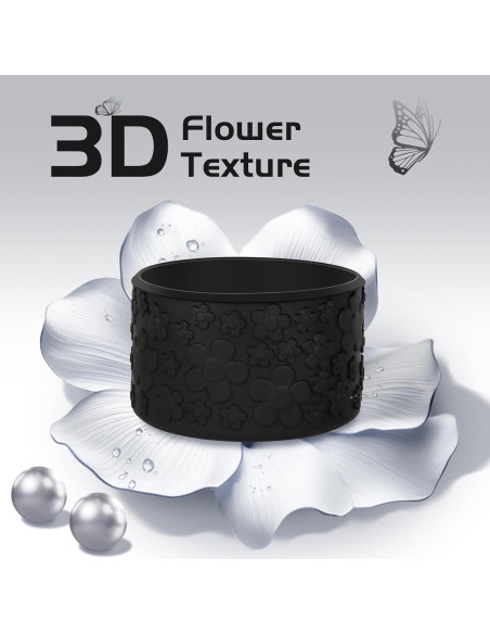 Funda de Silicona Floral ZXFYE para Botellas Stanley 30-40oz