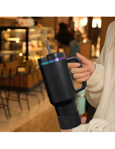 Funda de Silicona Floral ZXFYE para Botellas Stanley 30-40oz