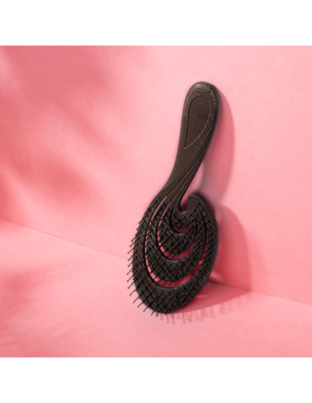 Cepillo Desenredante Orgánico Ninabella Marrón Chocolate - Sin Dolor