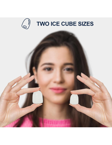 Máquina de Hielo Koolatron KIM26B - 9 Cubos en 6 Minutos, 11.7 kg/día, Auto Limpieza, Acero Inoxidable Negro