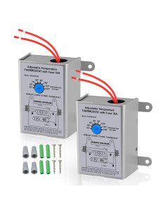 Termostatos Programables Folosem 58033 - Paquete de 2, 10A