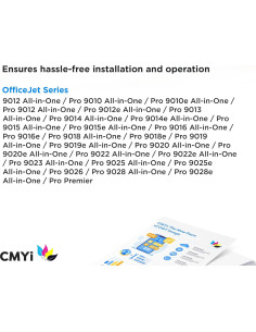 Cartucho de tinta CMYi 962XL Combo Pack para HP OfficeJet 2