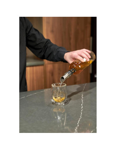 Vaso de Whisky Aerador Viski Doble Pared 207 ml Apto Lavavajillas