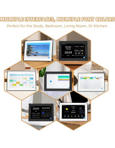 Calendario Digital Inteligente YUYIALARM 10.1" Pantalla Táctil 2