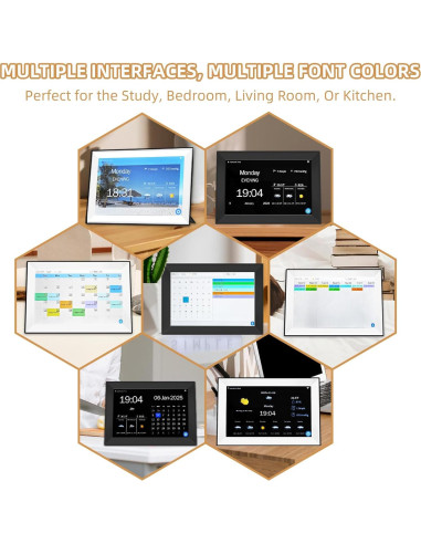 Calendario Digital Inteligente YUYIALARM 10.1" Pantalla Táctil