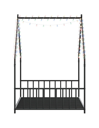 Cama Montessori Individual Enoioyonay con Luz LED Negra