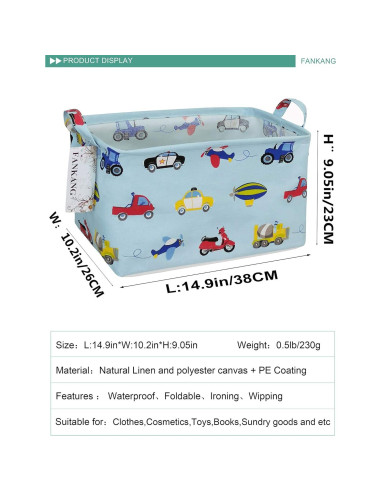 Cesta de Almacenamiento FANKANG Plegable Impermeable 75L