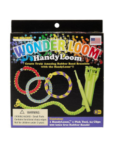 Telar Manual The Beadery con 600 Bandas de Goma y Clips