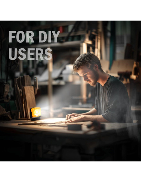 Luz de Trabajo LED Recargable ZDliteUSA 1200LM 15 Modos