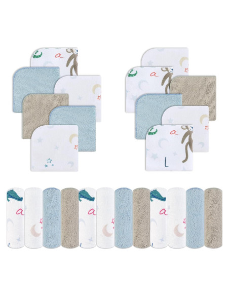 Toallitas para Bebés Viviland 24 Piezas 23x23 cm Suaves