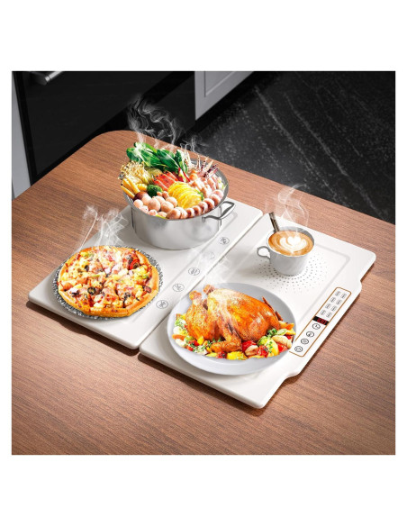 Bandeja de Calentamiento Eléctrica TOPRATED 43x38 cm Plegable