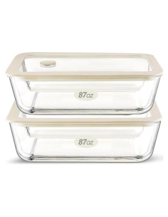 Juego de Contenedores de Vidrio Urban Green 2.6L Herméticos