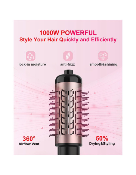 Cepillo Secador de Cabello WEEYUM 3 en 1 38mm y 50mm