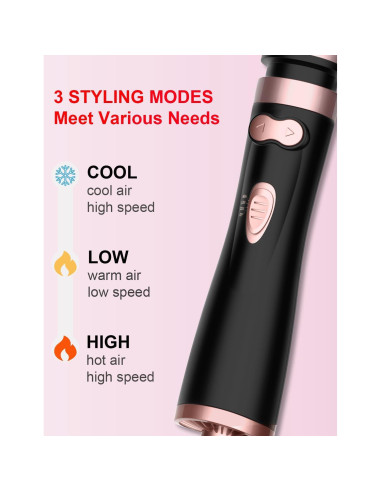 Cepillo Secador de Cabello WEEYUM 3 en 1 38mm y 50mm