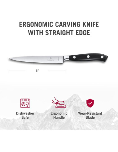 Cuchillo de Rebanar Forjado 20 cm Victorinox Acero Inoxidable