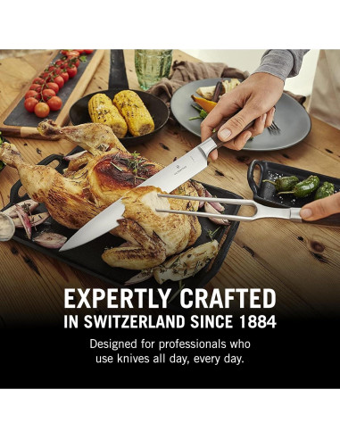 Cuchillo de Rebanar Forjado 20 cm Victorinox Acero Inoxidable
