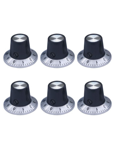 Perillas de Control de Volumen mxuteuk 6 Pcs 29x18mm Guitarra