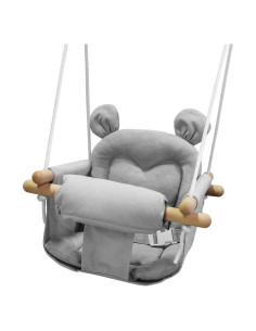 Columpio para Bebés GFU de Lona Ajustable 58 kg Gris