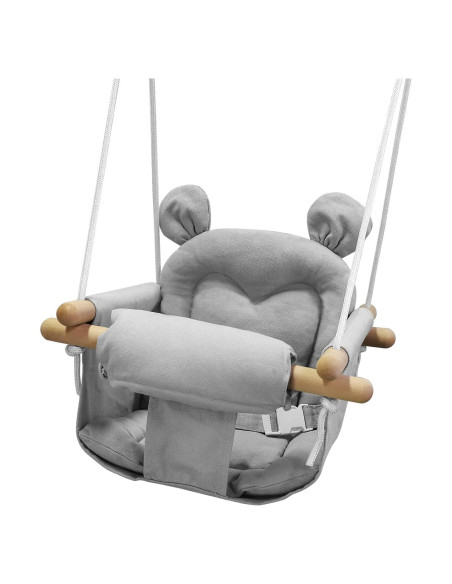 Columpio para Bebés GFU de Lona Ajustable 58 kg Gris