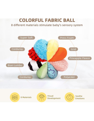 Set de Juguetes Montessori OOOK 0-6 Meses - 7 en 1