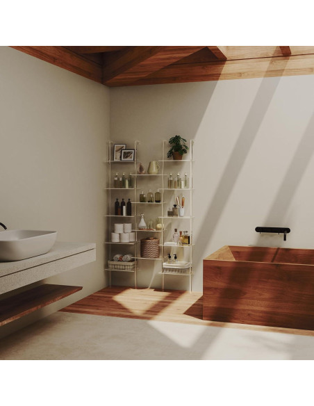 Estantería de Acrílico CRTERICX 5 Niveles 14 Estantes 184.8 cm