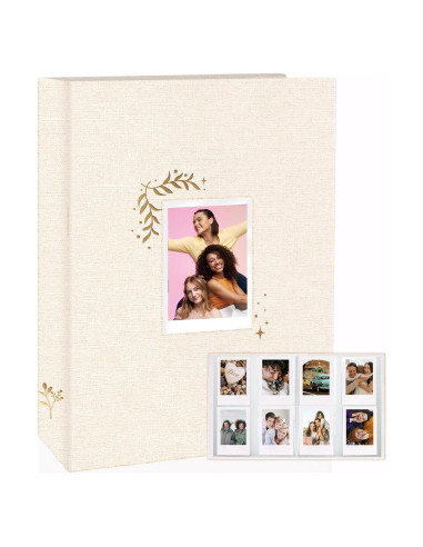 Álbum de Fotos Holoary Beige 256 Bolsillos para Instax