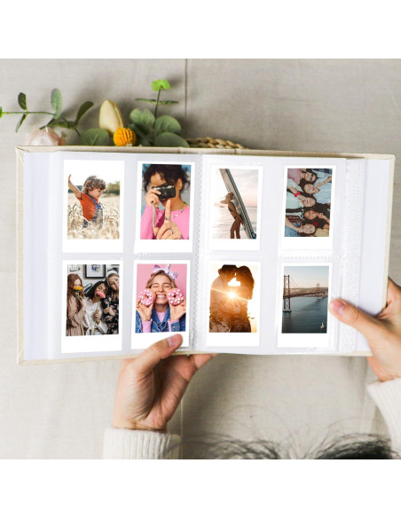 Álbum de Fotos Holoary Beige 256 Bolsillos para Instax