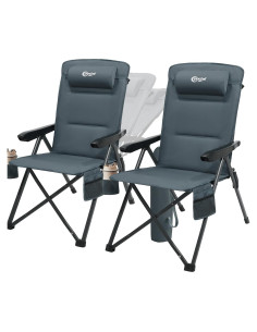 Silla de Camping Plegable PORTAL con Respaldo Ajustable 400kg