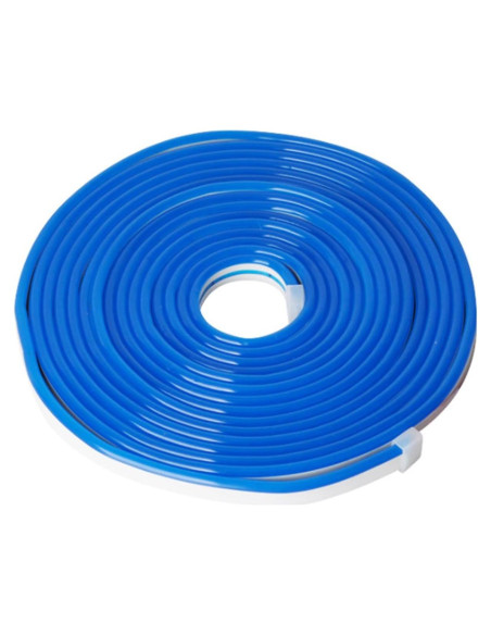 Tira LED de Neón 5m 12V Azul 600 LEDs IP65 Decorativa