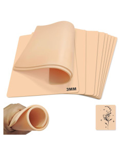 Piel Falsa para Tatuajes LTTGX 10 Pcs 15.24x20.32 cm 3mm