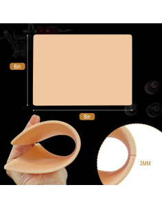 Piel Falsa para Tatuajes LTTGX 10 Pcs 15.24x20.32 cm 3mm 2