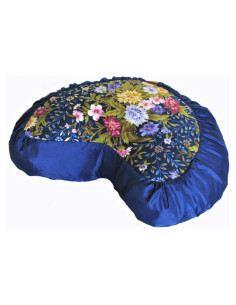 Cojín de Meditación Boon Decor Zafu Seda Japonesa Azul 38cm